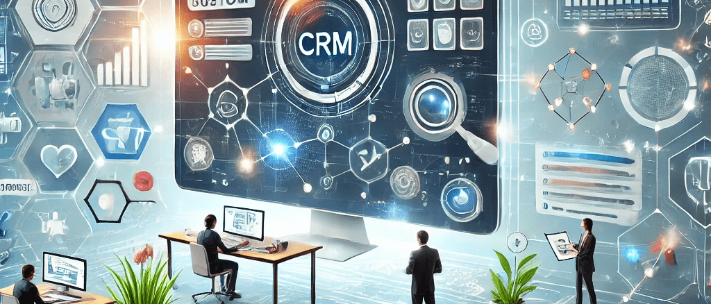 Zrzut ekranu – moduły CRM: sprzedaż, serwis, analityka